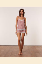 ETAM - מכנסי פיג'מה קצרים WARM DAY ורוד עתיק - MASHBIR//365