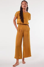 ETAM - מכנסי פיג'מה RUSTICA חרדל - MASHBIR//365