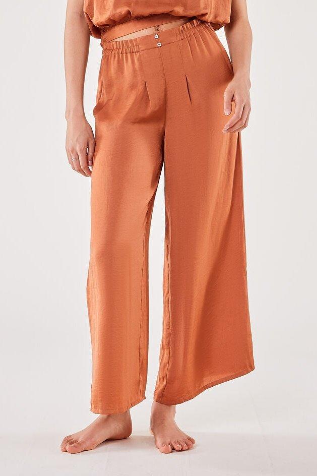 ETAM - מכנסי פיג'מה RUSTICA כתום - MASHBIR//365