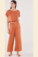 ETAM - מכנסי פיג'מה RUSTICA כתום - MASHBIR//365