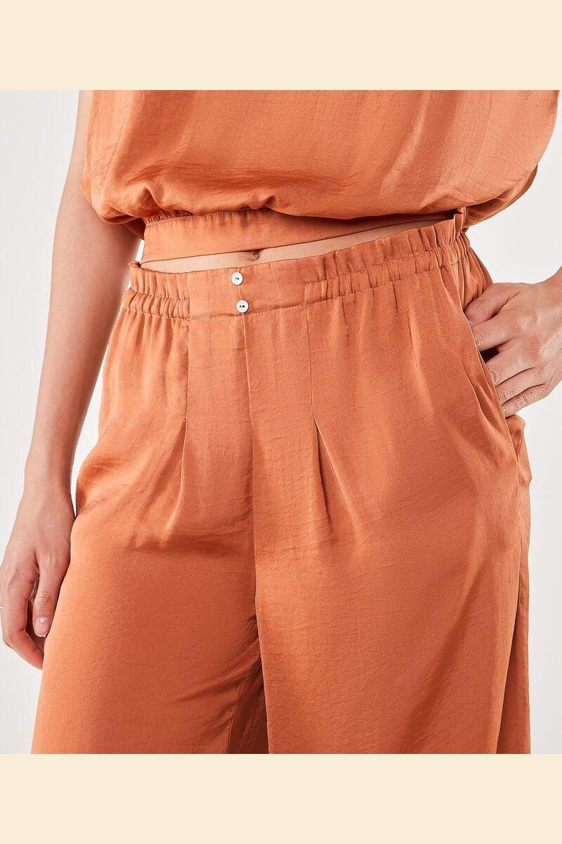 ETAM - מכנסי פיג'מה RUSTICA כתום - MASHBIR//365