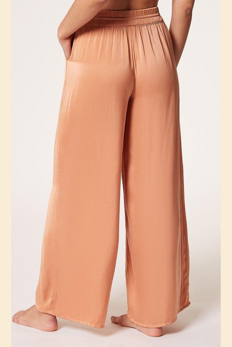 ETAM - מכנסי פיג'מה סאטן ארוכים CHEETA בז' - MASHBIR//365