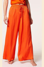 ETAM - מכנסי פיג'מה סאטן ארוכים CHEETA כתום - MASHBIR//365