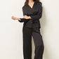 ETAM - מכנסי פיג'מה סאטן ארוכים ERINA בצבע שחור - MASHBIR//365 - 4