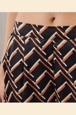 ETAM - מכנסי פיג'מה סאטן ארוכים JENET שחורים - MASHBIR//365