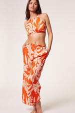 ETAM - מכנסי פיג'מה סאטן ארוכים MAJA הדפס פרחים - MASHBIR//365