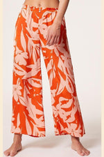 ETAM - מכנסי פיג'מה סאטן ארוכים MAJA הדפס פרחים - MASHBIR//365