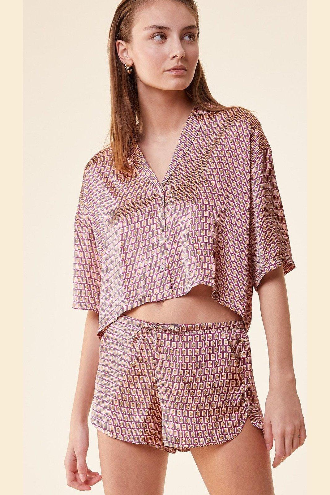 ETAM - מכנסי פיג'מה סאטן קצרים JENNIE - MASHBIR//365