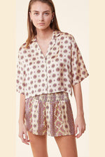 ETAM - מכנסי פיג'מה סאטן קצרים PATCHY צבעוני - MASHBIR//365