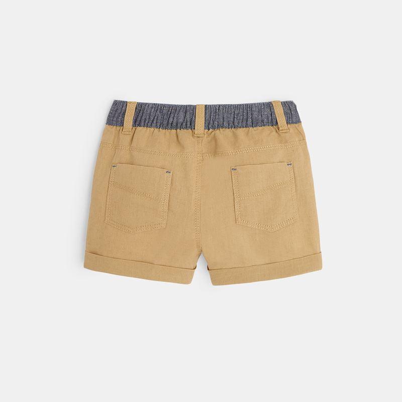 OBAIBI - מכנסי פשתן בצבע בז' לתינוקות - MASHBIR//365