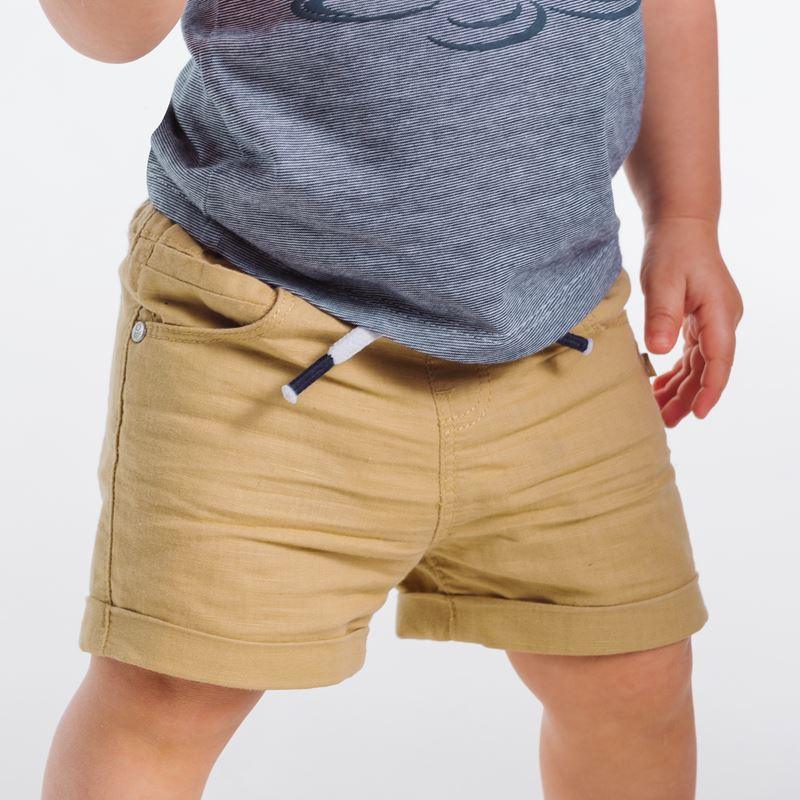 OBAIBI - מכנסי פשתן בצבע בז' לתינוקות - MASHBIR//365