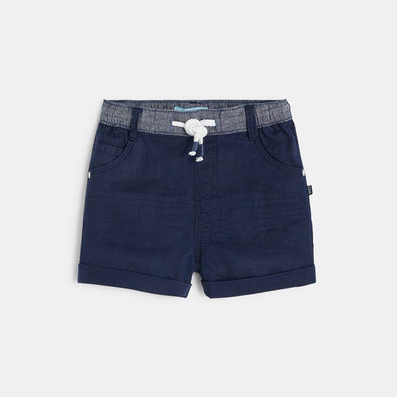 OBAIBI - מכנסי פשתן נייבי לתינוקות - MASHBIR//365