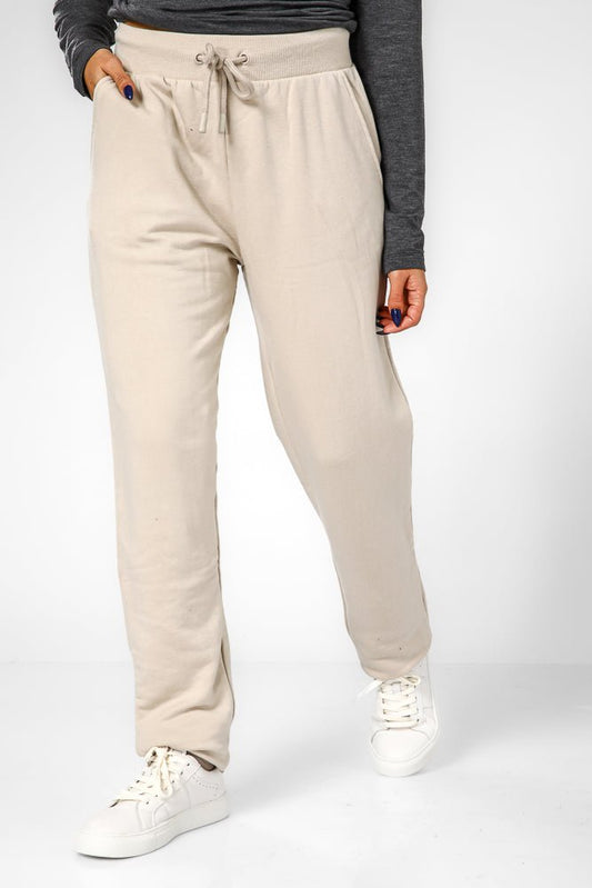 DELTA - מכנסי פוטר ארוכים בצבע בז' - MASHBIR//365
