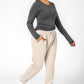 DELTA - מכנסי פוטר ארוכים בצבע בז' - MASHBIR//365 - 5
