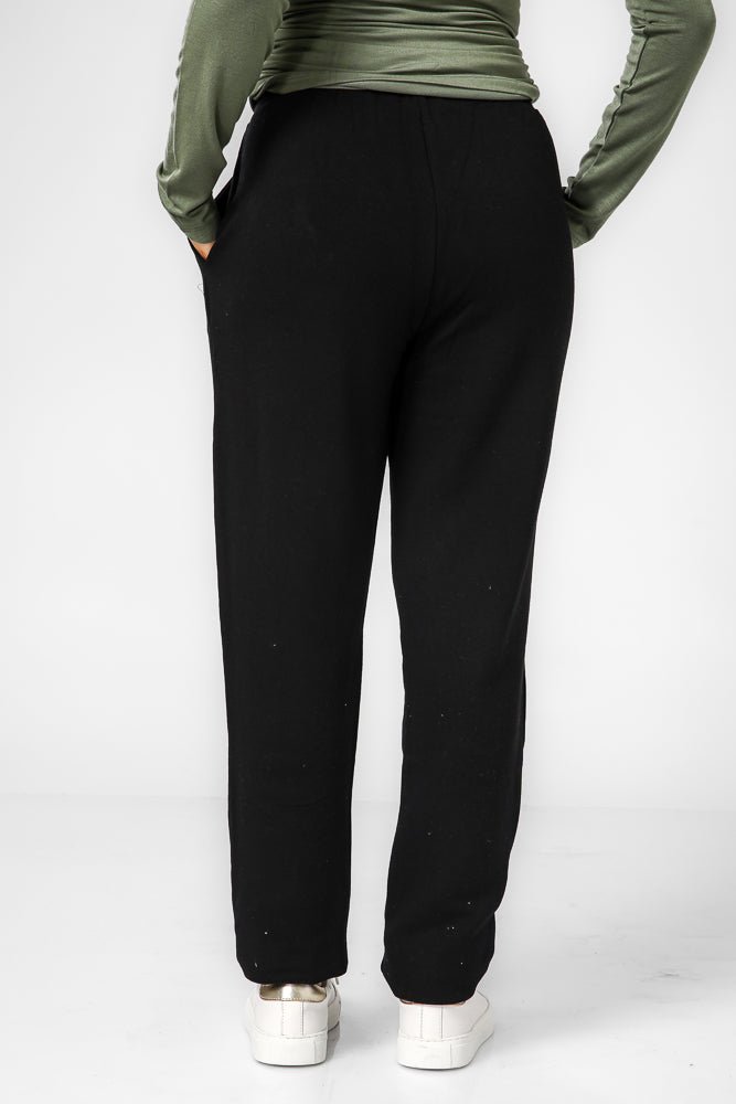 DELTA - מכנסי פוטר ארוכים בצבע שחור - MASHBIR//365