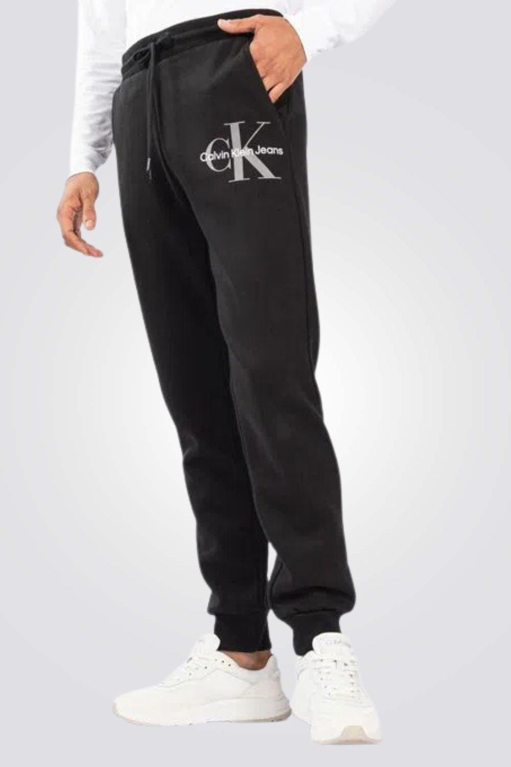 Calvin Klein - מכנסי פוטר בצבע שחור - MASHBIR//365