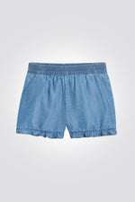 OKAIDI - מכנסי ג'ינס גומי לילדות בצבע כחול - MASHBIR//365