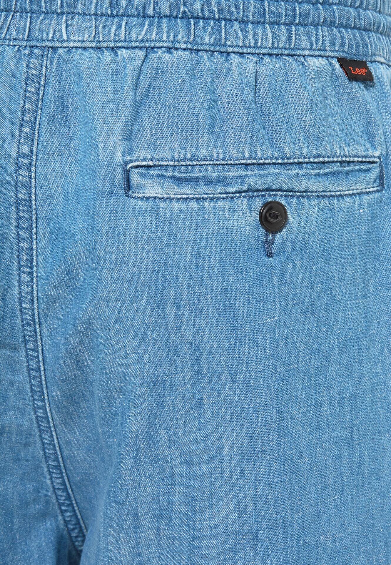 LEE - מכנסי ג'ינס קצר עם שרוך קשירה - MASHBIR//365
