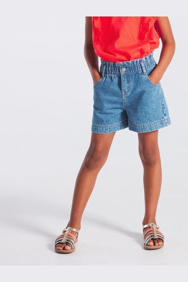 OKAIDI - מכנסי ג'ינס קצרים לילדות - MASHBIR//365