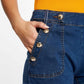 MORGAN - מכנסי ג'ינס קצרים עם כפתורים - MASHBIR//365 - 3