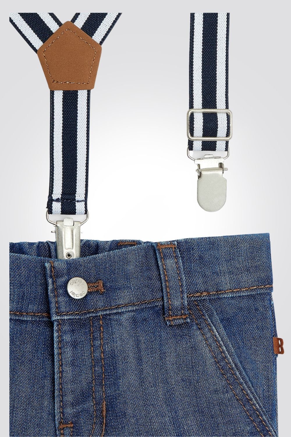 OBAIBI - מכנסי גינס עם שלייקס - MASHBIR//365