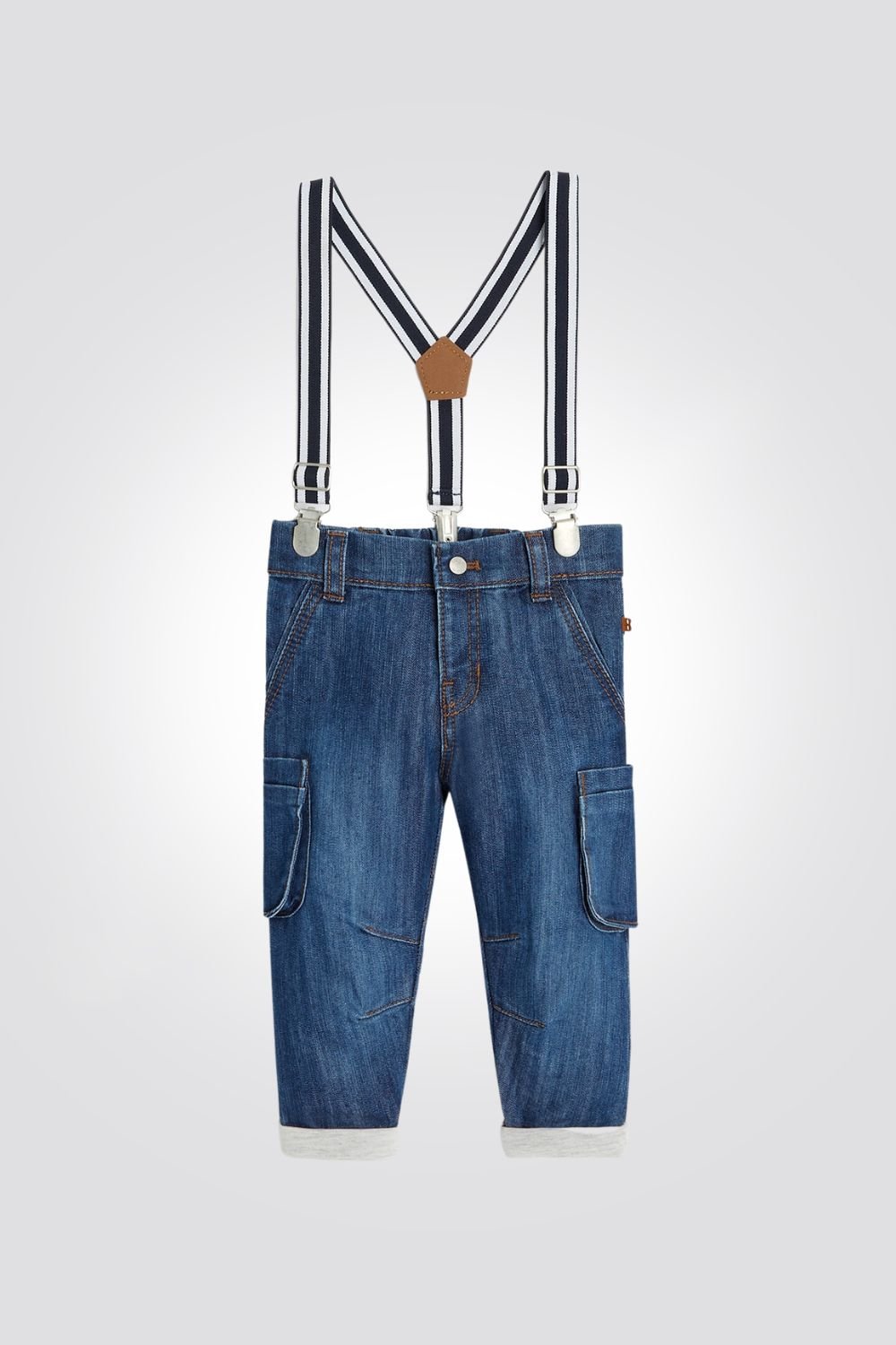 OBAIBI - מכנסי גינס עם שלייקס - MASHBIR//365