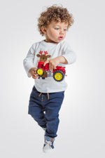 OBAIBI - מכנסי ג'ינס מותן אלסטית לתינוקות בנים - MASHBIR//365