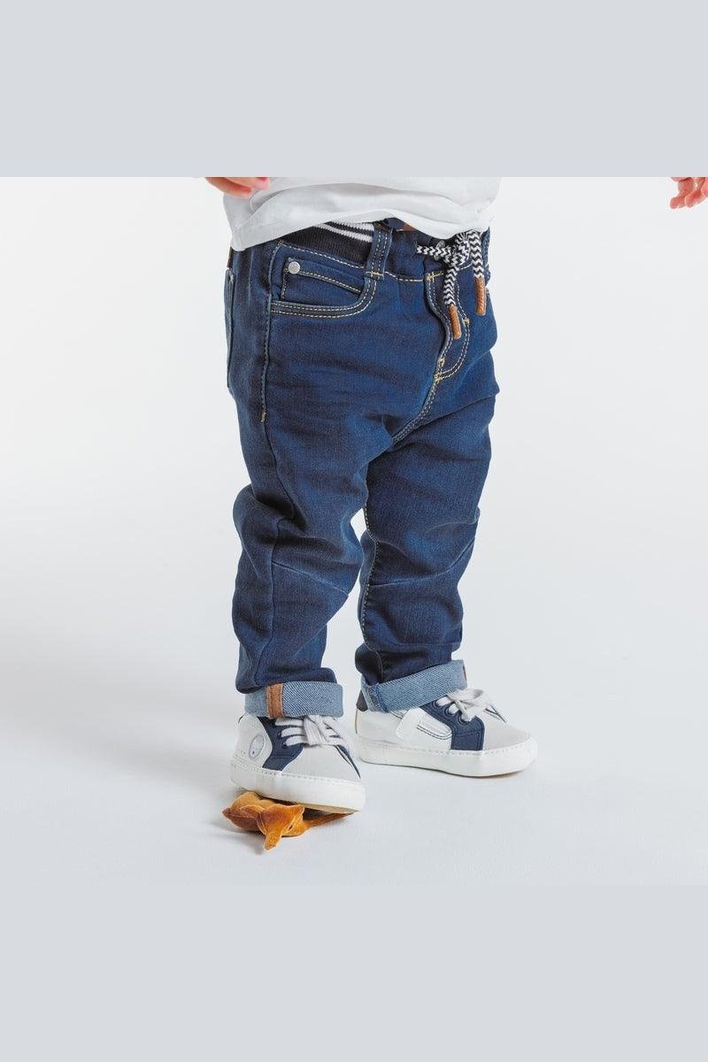 OBAIBI - מכנסי ג'ינס מותן אלסטית לתינוקות בנים - MASHBIR//365