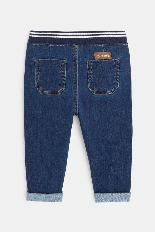 OBAIBI - מכנסי ג'ינס מותן אלסטית לתינוקות בנים - MASHBIR//365