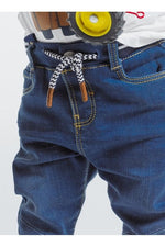 OBAIBI - מכנסי ג'ינס מותן אלסטית לתינוקות בנים - MASHBIR//365