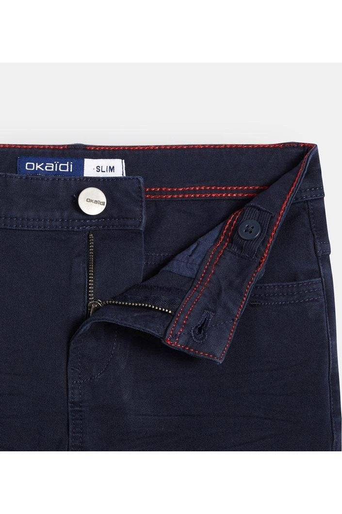 OKAIDI - מכנסי ג'ינס SLIM כחול כהה בנים - MASHBIR//365