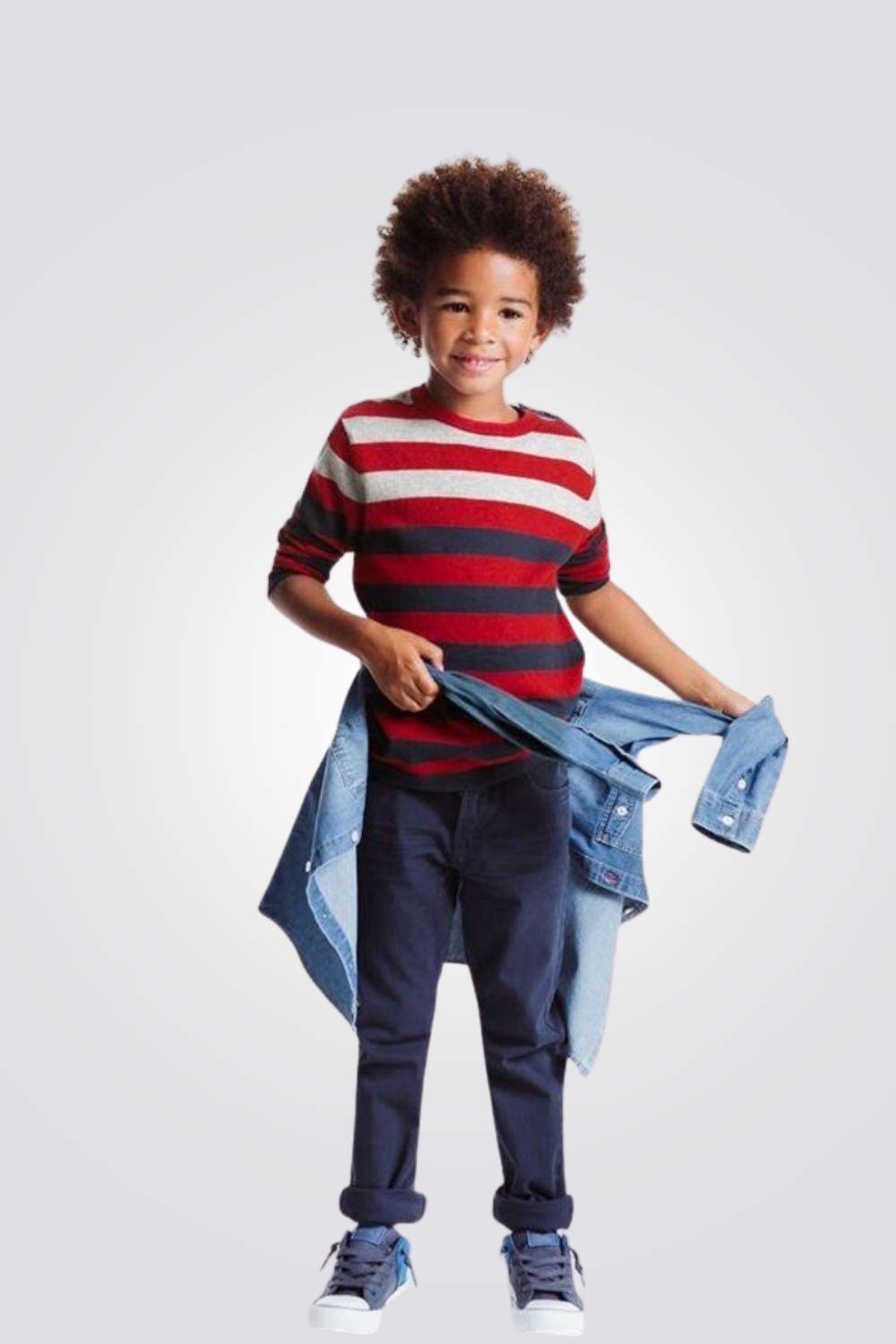 OKAIDI - מכנסי ג'ינס SLIM כחול כהה בנים - MASHBIR//365