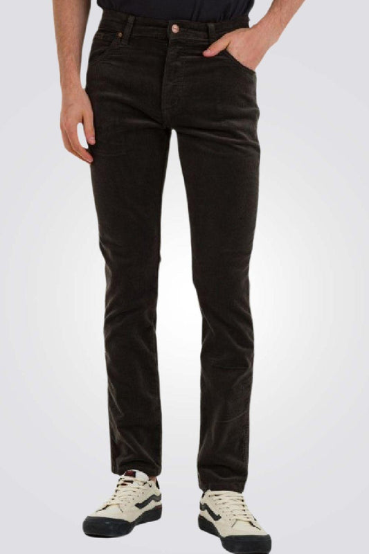 WRANGLER - מכנסי ג'ינס TEXAS SLIM ירוק כהה - MASHBIR//365