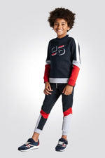 OKAIDI - מכנסי ג'וגינג משולשים כחולים - MASHBIR//365