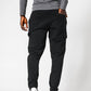 DELTA - מכנסי ג’וגר ארוכים דקים עם כיסי דגמ”ח בצבע שחור - MASHBIR//365 - 4
