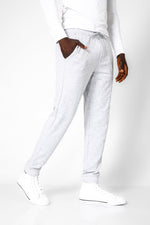 DELTA - מכנסי ג’וגר ארוכים דקים עם כיסים בצבע אפור - MASHBIR//365