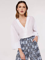 APRICOT - מכנסי הדפס בצבע נייבי - MASHBIR//365