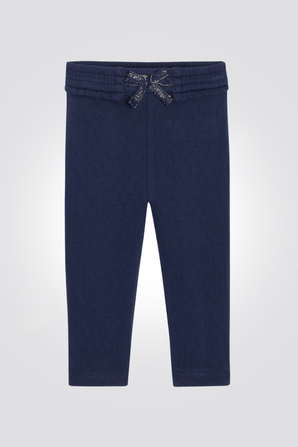 OBAIBI - מכנסי טייץ סריג עם חגורה אלסטית בכחול - MASHBIR//365