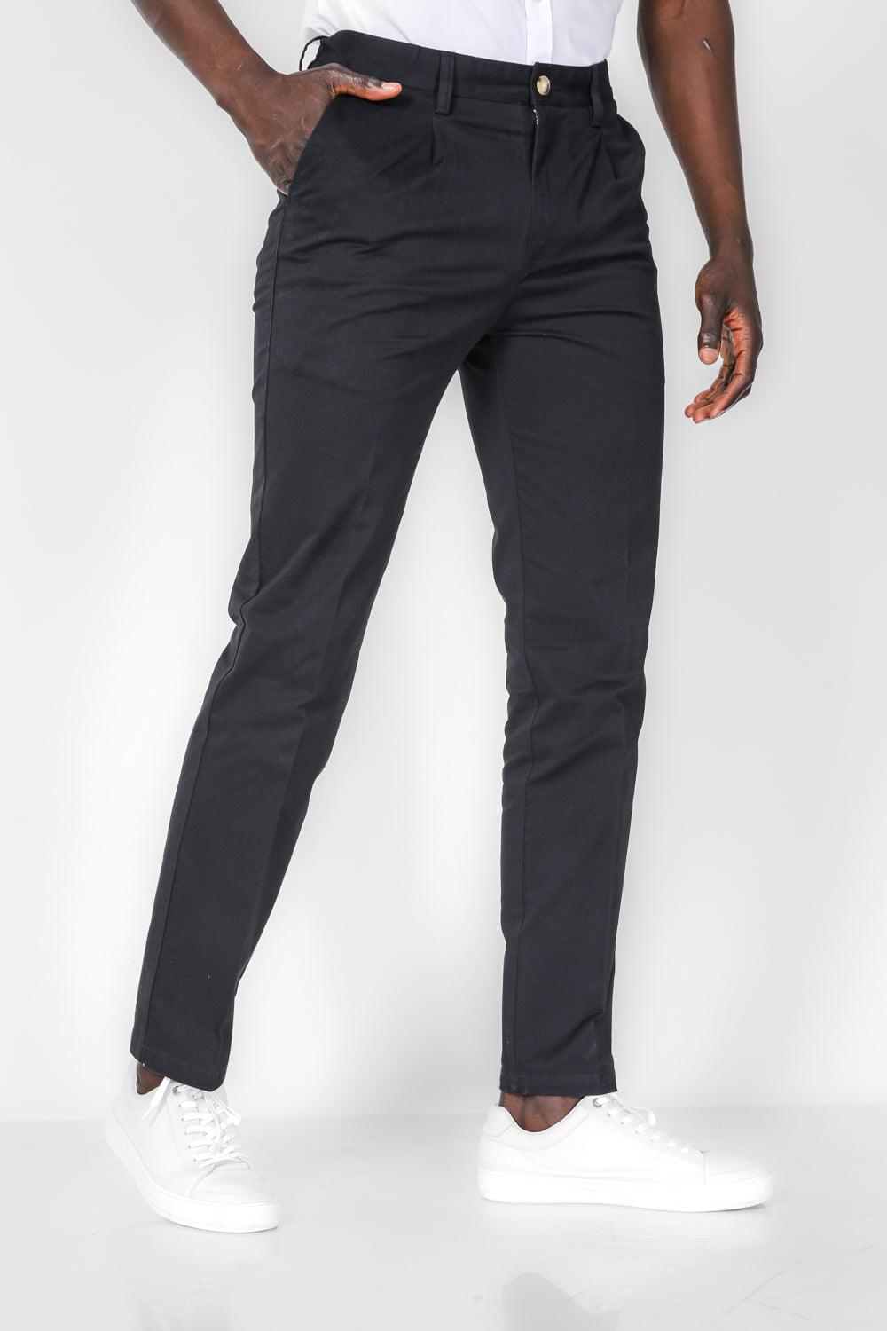 KENNETH COLE - מכנסי צ'ינו בצבע נייבי - MASHBIR//365