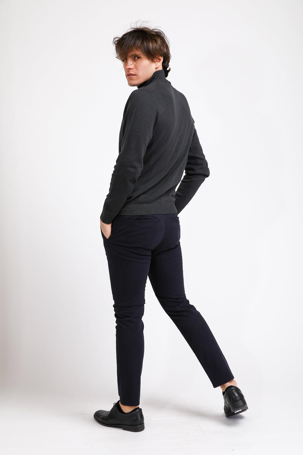 KENNETH COLE - מכנסי צ'ינו Grament Dye נייבי - MASHBIR//365