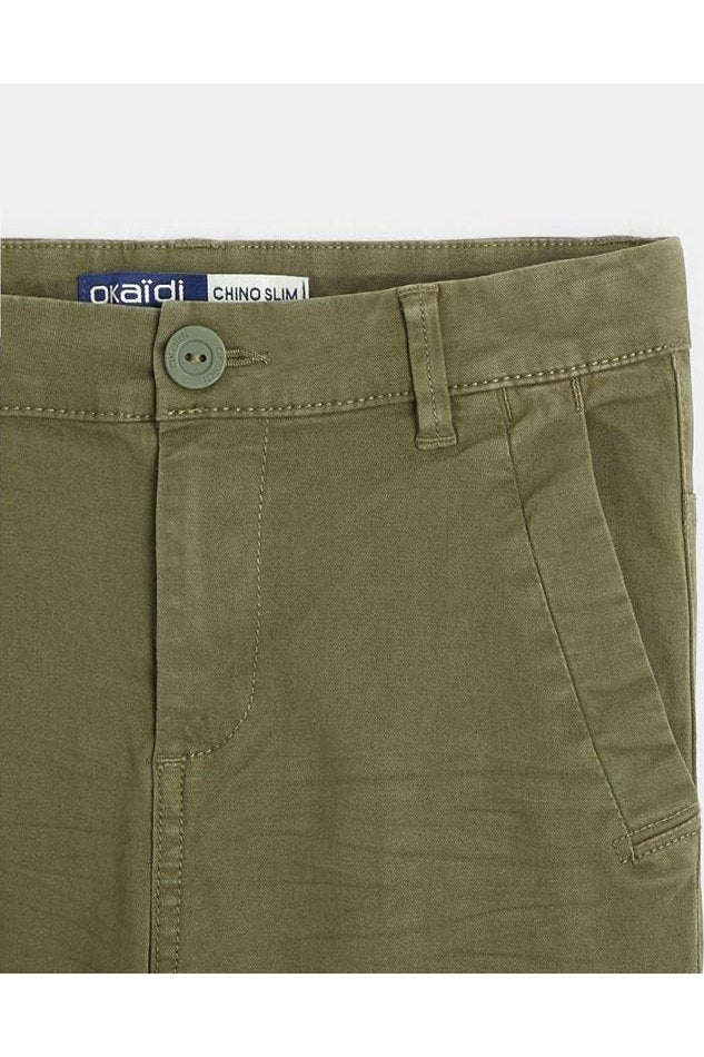 OKAIDI - מכנסי צ'ינו ירוקים ילדים - MASHBIR//365