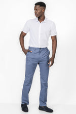 KENNETH COLE - מכנסי צ'ינו קלאסי בצבע כחול - MASHBIR//365