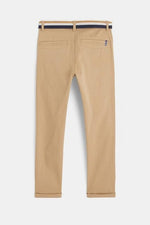 OKAIDI - מכנסי צ'ינו קנבס חומים לילדים - MASHBIR//365