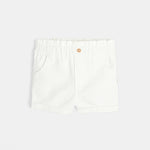 OBAIBI - מכנסי קנבס בצבע לבן לתינוקות - MASHBIR//365