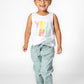 OKAIDI - מכנסי קנבס בגזרה גבוהה בצבע מנטה לילדות - MASHBIR//365 - 1