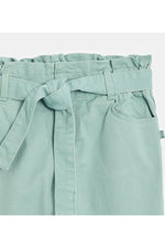 OKAIDI - מכנסי קנבס בגזרה גבוהה בצבע מנטה לילדות - MASHBIR//365