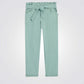 OKAIDI - מכנסי קנבס בגזרה גבוהה בצבע מנטה לילדות - MASHBIR//365 - 3