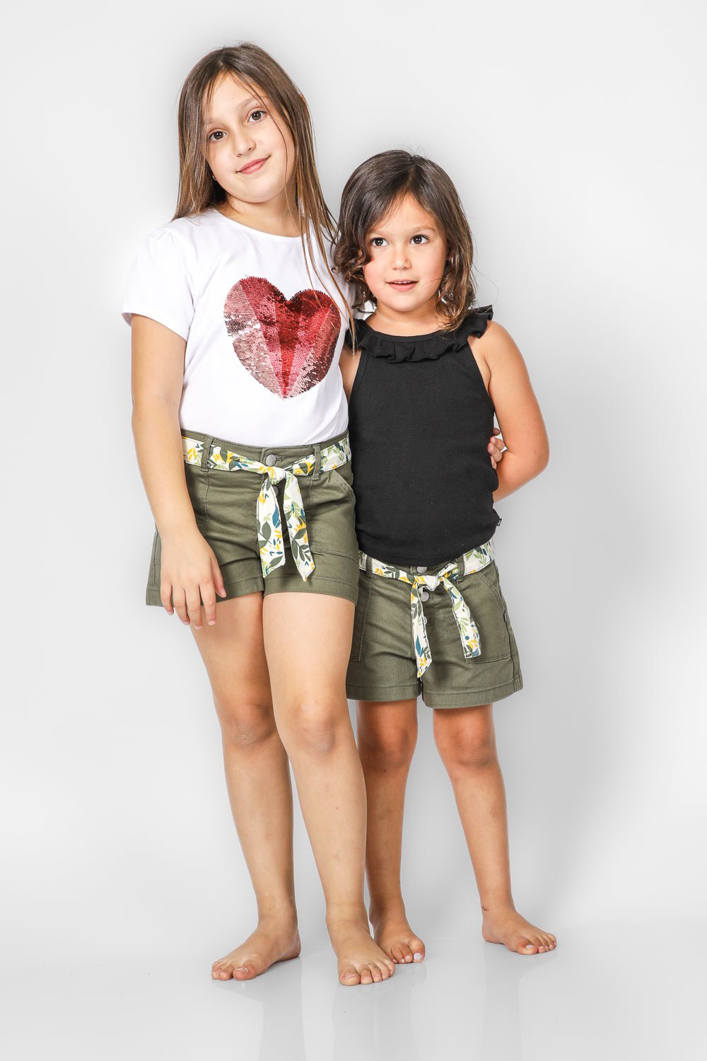 OKAIDI - מכנסי קנבס חגורה לילדות - MASHBIR//365