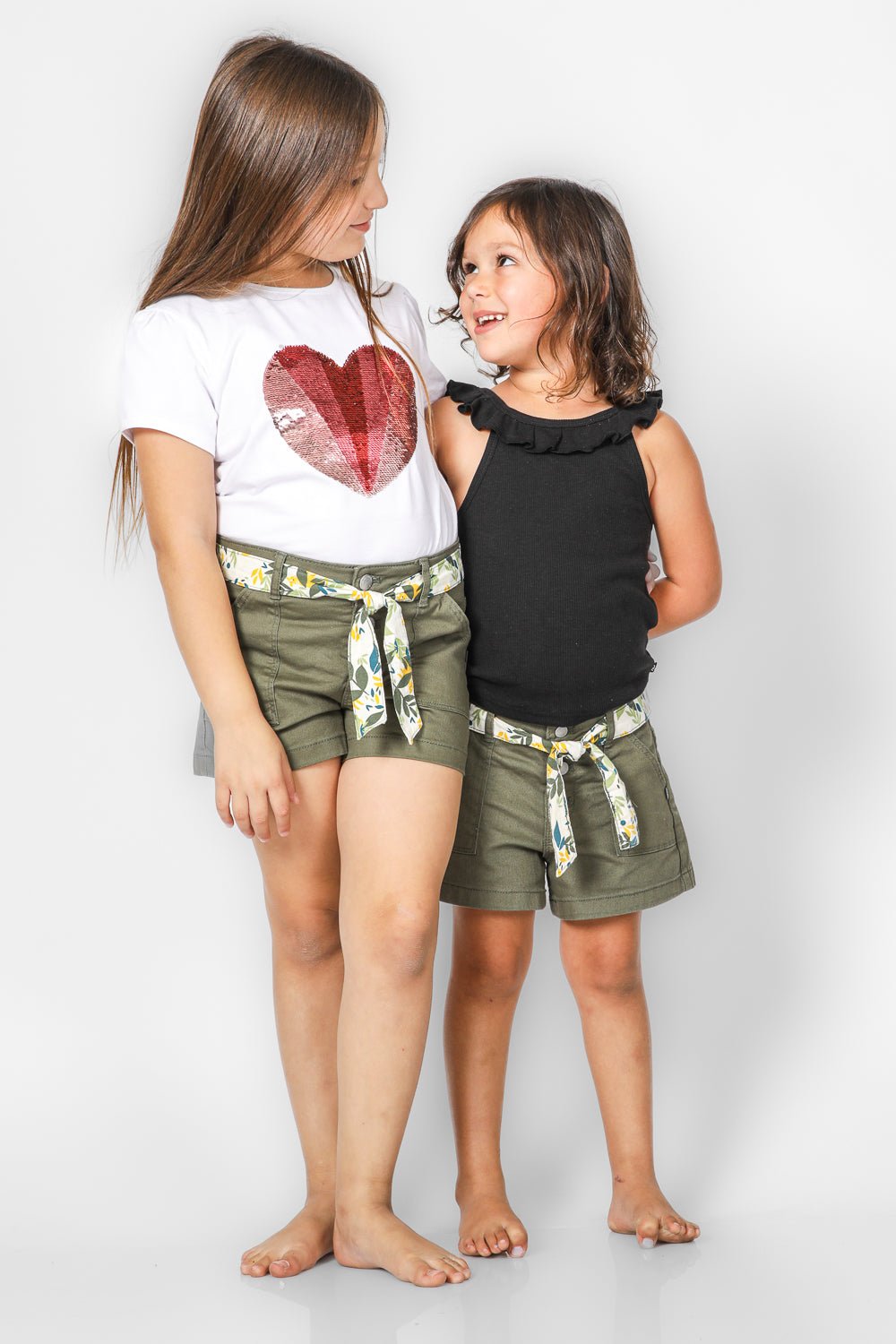 OKAIDI - מכנסי קנבס חגורה לילדות - MASHBIR//365