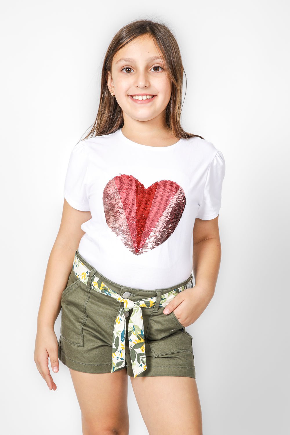 OKAIDI - מכנסי קנבס חגורה לילדות - MASHBIR//365